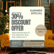New Summer offer, 30% off Members Only www.mistudiospace.com